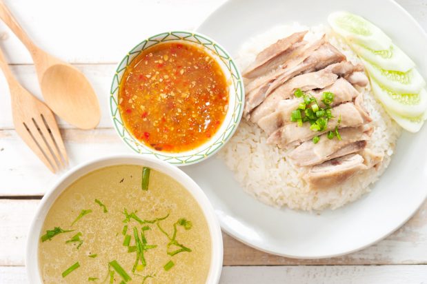 Hainanese-Chicken-Rice-and-Roast-Pork-Belly